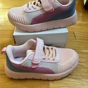 Girls pink sneakers. Size 12.